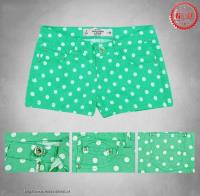 dames abercrombie classic shorts dot groen Outlet Nijmegen aorqz296